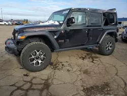 Salvage cars for sale at Woodhaven, MI auction: 2023 Jeep Wrangler Rubicon