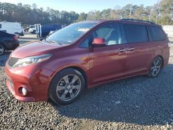 Salvage cars for sale at Ellenwood, GA auction: 2017 Toyota Sienna SE