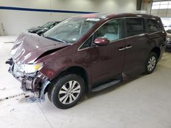 Salvage cars for sale at Sandston, VA auction: 2014 Honda Odyssey EXL