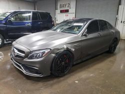 Salvage cars for sale at Elgin, IL auction: 2018 Mercedes-Benz C 63 AMG-S