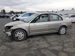 Salvage cars for sale from Copart Vallejo, CA: 2004 Honda Civic LX