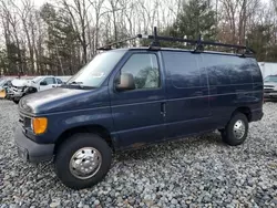 Salvage trucks for sale at West Warren, MA auction: 2005 Ford Econoline E250 Van