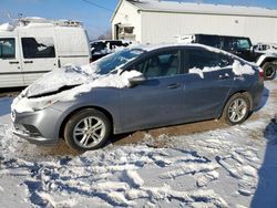 Salvage cars for sale at Portland, MI auction: 2018 Chevrolet Cruze LT