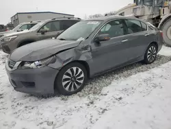 Salvage cars for sale at Wayland, MI auction: 2015 Honda Accord Hybrid