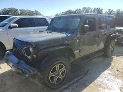 Jeep salvage cars for sale: 2018 Jeep Wrangler Unlimited Sport