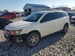 Salvage cars for sale at Barberton, OH auction: 2017 Dodge Journey GT