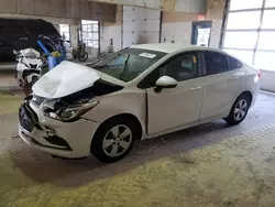 Vehiculos salvage en venta de Copart Indianapolis, IN: 2018 Chevrolet Cruze LS