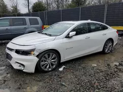 Chevrolet salvage cars for sale: 2017 Chevrolet Malibu Premier