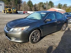 Salvage cars for sale from Copart Mendon, MA: 2013 Honda Accord LX