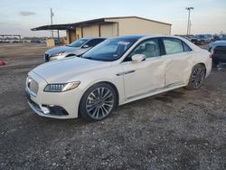 Lincoln Continental salvage cars for sale: 2018 Lincoln Continental Reserve