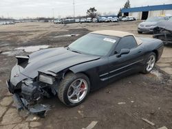 Salvage cars for sale at Woodhaven, MI auction: 2002 Chevrolet Corvette