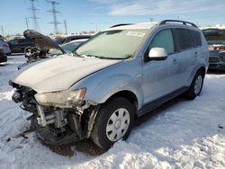 Salvage cars for sale at Elgin, IL auction: 2011 Mitsubishi Outlander ES