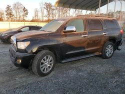 Salvage cars for sale at Spartanburg, SC auction: 2013 Toyota Sequoia Limited