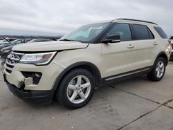 Salvage cars for sale at Grand Prairie, TX auction: 2018 Ford Explorer XLT