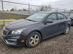 Chevrolet Cruze lt salvage cars for sale: 2015 Chevrolet Cruze LT