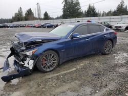 Vehiculos salvage en venta de Copart Graham, WA: 2017 Infiniti Q50 RED Sport 400