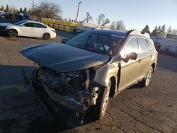 Salvage cars for sale at Woodburn, OR auction: 2017 Subaru Outback 2.5I Premium