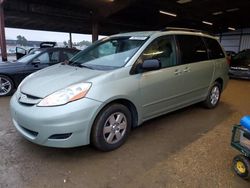 Salvage cars for sale at American Canyon, CA auction: 2010 Toyota Sienna CE