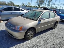 Salvage cars for sale at Riverview, FL auction: 2001 Honda Civic EX