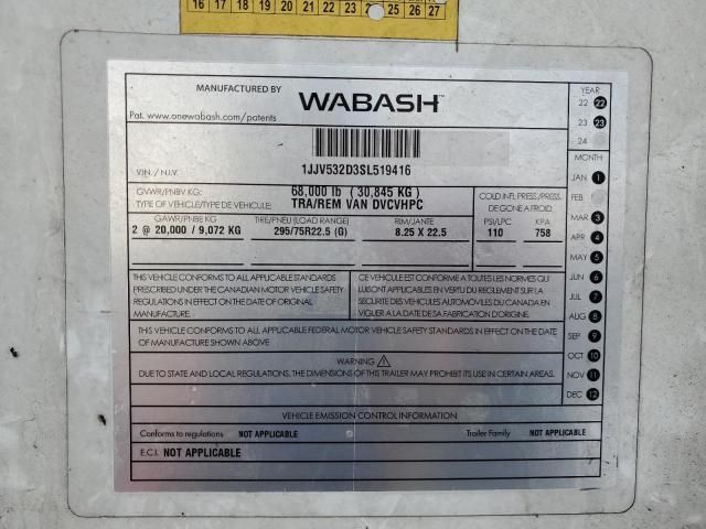 2025 Wabash Dura Platinum