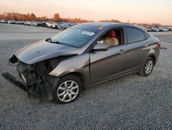 Salvage cars for sale at Lumberton, NC auction: 2013 Hyundai Accent GLS