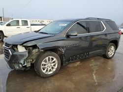 Salvage cars for sale from Copart Grand Prairie, TX: 2021 Chevrolet Traverse LT