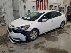 Salvage cars for sale at Mcfarland, WI auction: 2015 KIA Forte LX