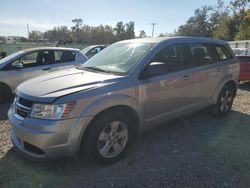 Salvage cars for sale at Riverview, FL auction: 2015 Dodge Journey SE