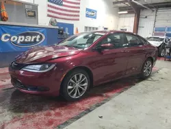 Salvage cars for sale at Angola, NY auction: 2015 Chrysler 200 S