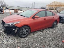 Salvage cars for sale at Barberton, OH auction: 2022 KIA Forte FE