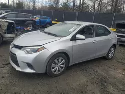 Toyota salvage cars for sale: 2016 Toyota Corolla L