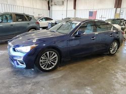 Salvage cars for sale at Franklin, WI auction: 2022 Infiniti Q50 Luxe