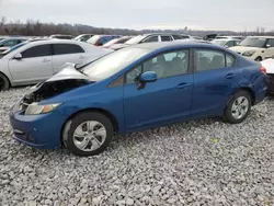 Salvage cars for sale at Cahokia Heights, IL auction: 2013 Honda Civic LX