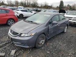 Salvage cars for sale at Portland, OR auction: 2014 Honda Civic LX