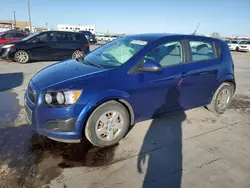 Salvage cars for sale at Grand Prairie, TX auction: 2014 Chevrolet Sonic LS