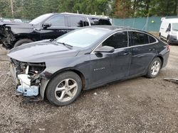 Chevrolet salvage cars for sale: 2016 Chevrolet Malibu LS