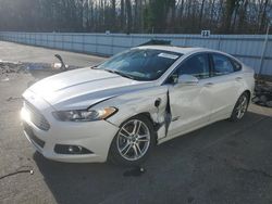 Salvage cars for sale at Glassboro, NJ auction: 2015 Ford Fusion Titanium Phev