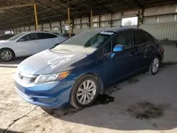 Salvage cars for sale at Phoenix, AZ auction: 2012 Honda Civic EX