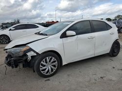 Salvage cars for sale at Homestead, FL auction: 2017 Toyota Corolla L