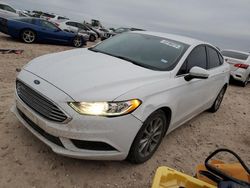 Salvage cars for sale from Copart San Antonio, TX: 2017 Ford Fusion SE