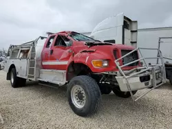 Salvage trucks for sale at San Antonio, TX auction: 2009 Ford F750 Super Duty