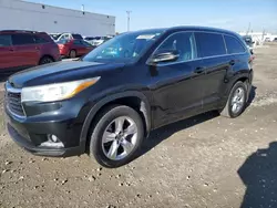 Toyota Highlander salvage cars for sale: 2016 Toyota Highlander Limited