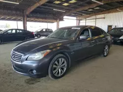 Salvage cars for sale at American Canyon, CA auction: 2012 Infiniti M35H