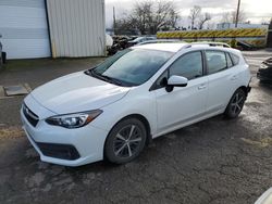 Salvage cars for sale from Copart Woodburn, OR: 2020 Subaru Impreza Premium