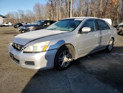 Salvage cars for sale from Copart East Granby, CT: 2006 Honda Accord EX