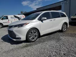 Salvage cars for sale at Riverview, FL auction: 2022 Toyota Sienna Limited