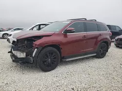 Toyota Highlander salvage cars for sale: 2019 Toyota Highlander SE