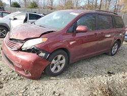 Salvage cars for sale at Waldorf, MD auction: 2017 Toyota Sienna LE