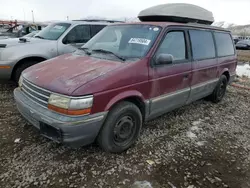 Plymouth Grand Voyager le Vehiculos salvage en venta: 1992 Plymouth Grand Voyager LE