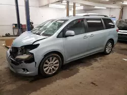 Salvage cars for sale at Ham Lake, MN auction: 2015 Toyota Sienna XLE